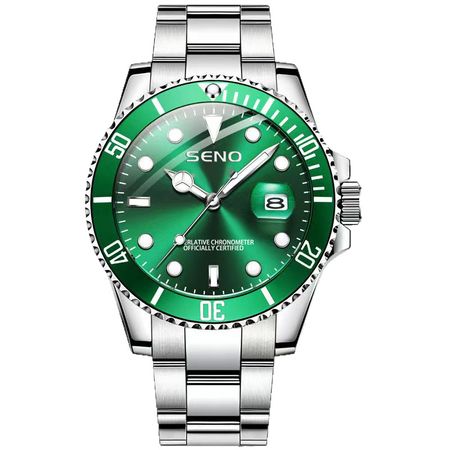 Hot-selling product: Men's stainless steel strap watch Fashionable calendar quartz watch with strap Men's wristwatch