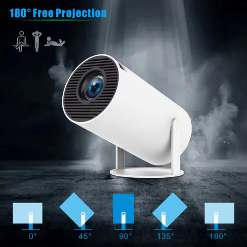 Android Smart WIFI Mini Pocket Portable Projector HY300 Pro Android 11 HD LED Home Theater for Smartphone Tablet PC