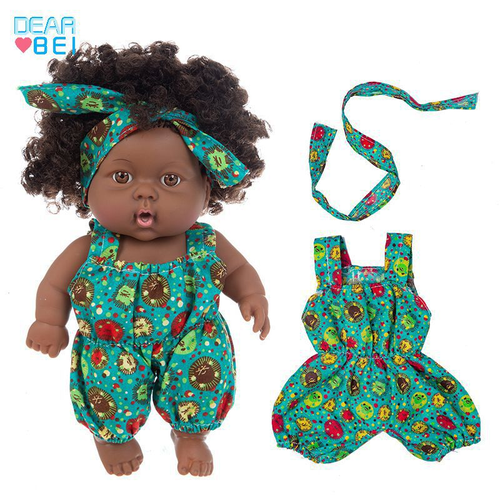 Kenya Nationwide Delivery, African Vinyl Doll with Movable Limbs & Removable Clothes