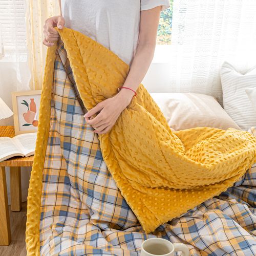 200x230 Dual-Sided Bean Dot Comforter - Breathable Minky Quilt for African Homes