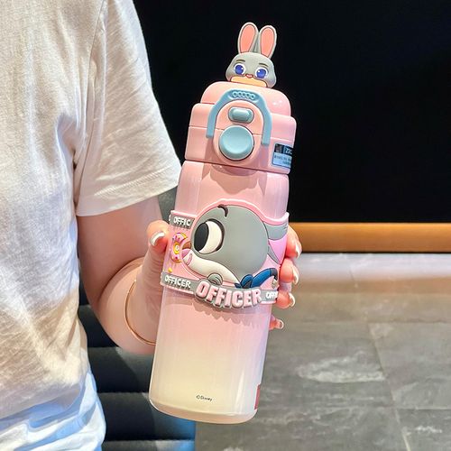 Disney Zootopia Judy Nick Double-Drink Cup ✨ 316 Stainless Steel – Stylish & Safe for Kids' School Days!