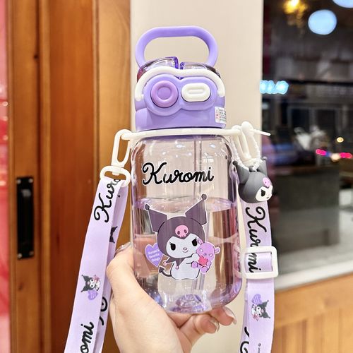 Sanrio Children's Water Cup 2025 New Straw Cup Kuromi Portable Double - drinking Cup for School Use
