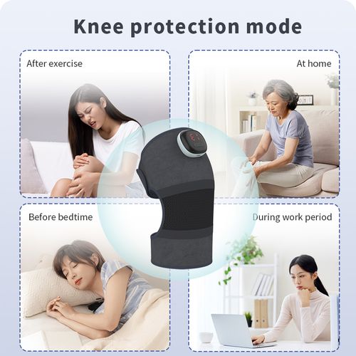 Knee Massager - Electric Heating Knee Support, Warmth for Cold Legs, Joint Physiotherapy Device with Vibration & Hot Compress