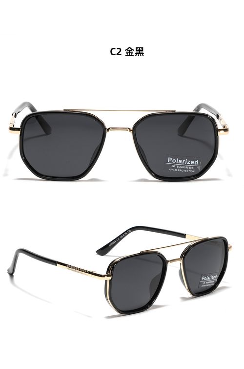 Delivery available throughout Kenya, fashionable square sunglasses, retro double-bridge women's sunglasses, suitable for driving