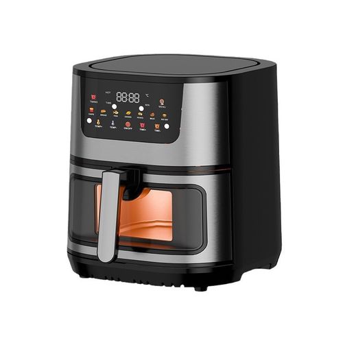 Smart 15L Air Fryer Oven 🤖 Stainless Steel & Visible Window – Multi-Functional for African Family Baking!