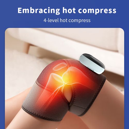 Knee Massager - Electric Heating Knee Support, Warmth for Cold Legs, Joint Physiotherapy Device with Vibration & Hot Compress