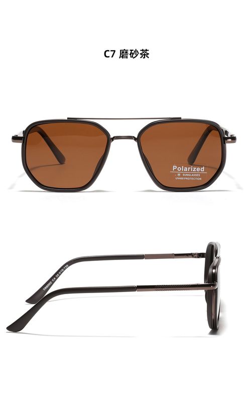 Delivery available throughout Kenya, fashionable square sunglasses, retro double-bridge women's sunglasses, suitable for driving