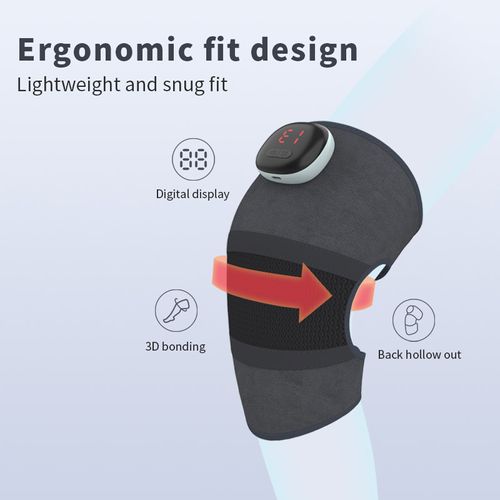 Knee Massager - Electric Heating Knee Support, Warmth for Cold Legs, Joint Physiotherapy Device with Vibration & Hot Compress