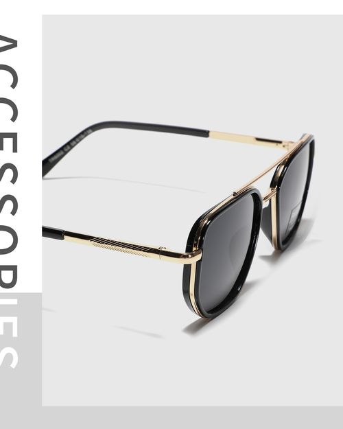 Delivery available throughout Kenya, fashionable square sunglasses, retro double-bridge women's sunglasses, suitable for driving