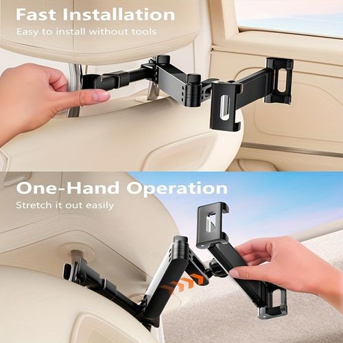 Car Rear Headrest Tablet Phone Holder