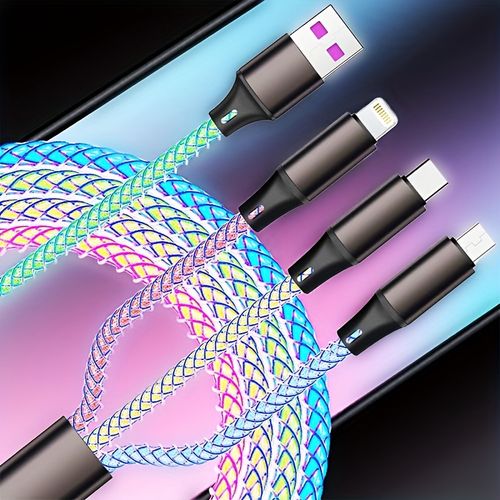 3-In-1 Braided Charging Cable