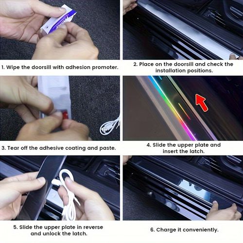Toyota 4Pcs LED Car Door Sill Welcome Lights