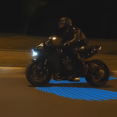 LED Projection Light for Motorcycles