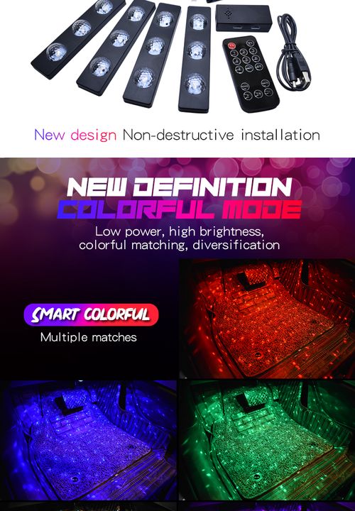 Car LED Lights Interior Auto Sensor