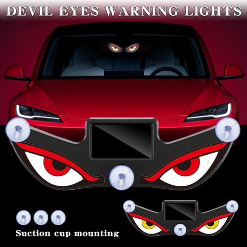 Solar Demon Eye LED Car Window Light