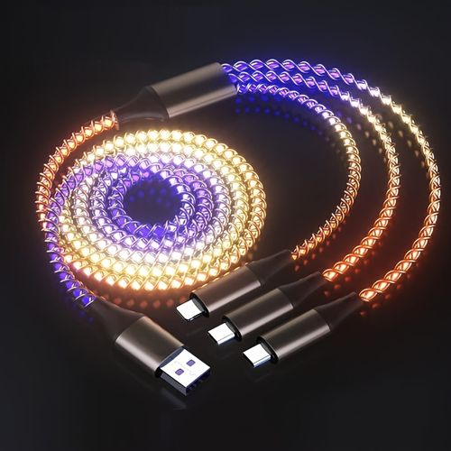 3-In-1 Braided Charging Cable
