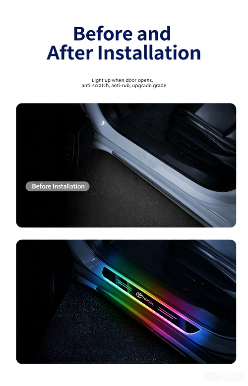 Toyota 4Pcs LED Car Door Sill Welcome Lights