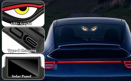 Solar Demon Eye LED Car Window Light