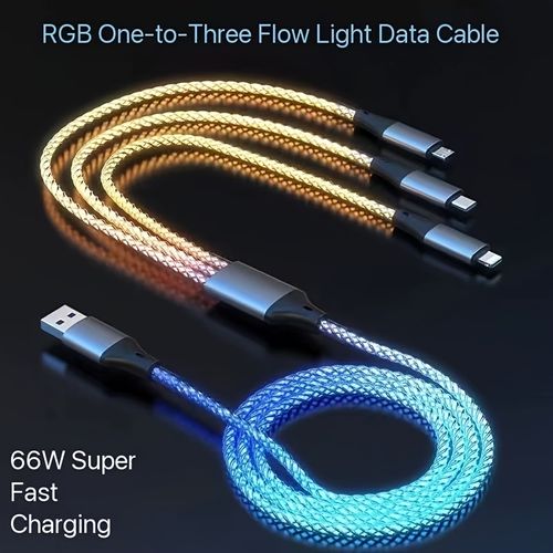3-In-1 Braided Charging Cable
