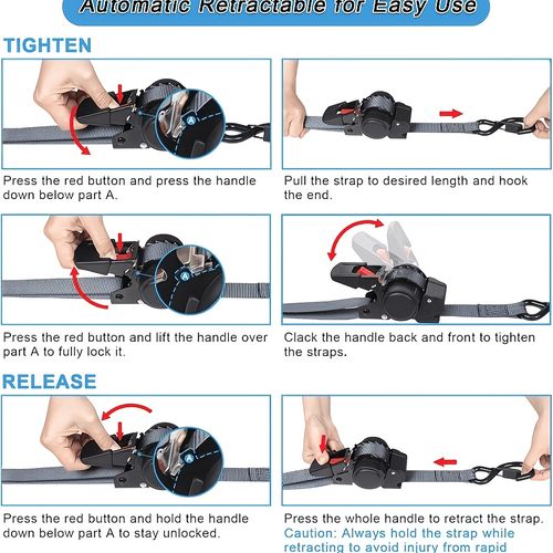 1ps retractable ratchet tie