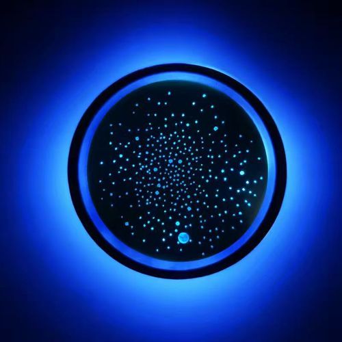 2ps LED Illuminated Car Cup Holder Pad