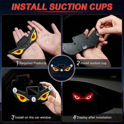 Solar Demon Eye LED Car Window Light