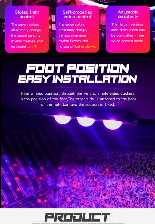 Car LED Lights Interior Auto Sensor