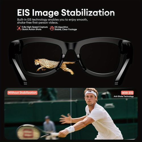 AI Smart Glasses with Built-in Camera