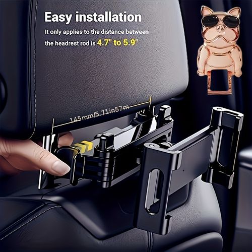 Car Rear Headrest Tablet Phone Holder
