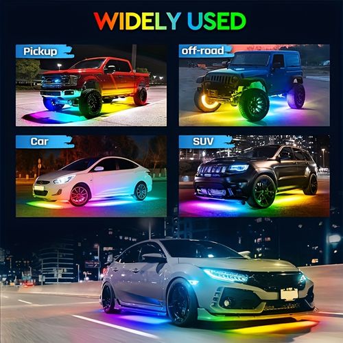 Automotive Micro Light Neon Light Kit with APP And Remote Control Chassis Atmosphere Light