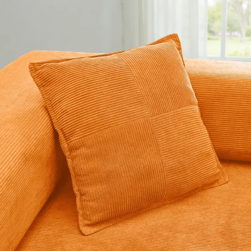 Modern and simple folding sofa bed, corduroy sofa, boneless sofa, simple assembly compression sofa bed, modern living room and office sofa, space-saving foldable leisure sofa bed