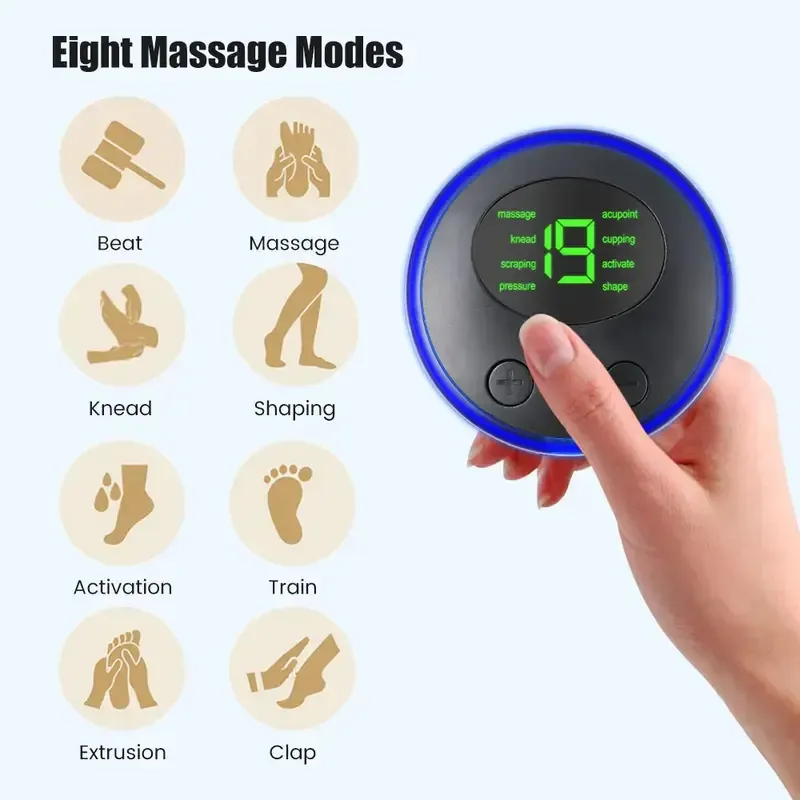 Full Body Sports Massager for Abdomen, Shoulder, Neck, Whole Body, Portable Mini Massage Patch