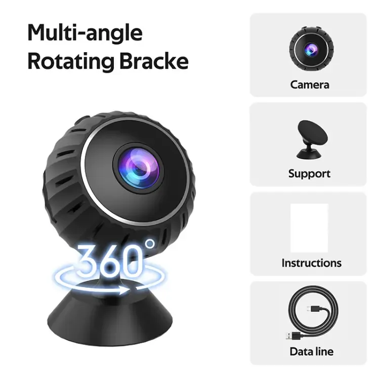 Mini Hidden Spy Nanny Camera Wireless Nanny Cam WiFi Home Security HD 1080P DVR