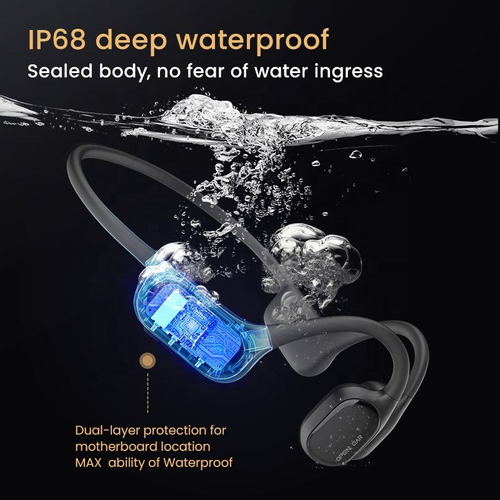 ALOVA Portable Sports Headphones Waterproof Bluetooth OEM Custom LOGO Bone Conduction Earphones