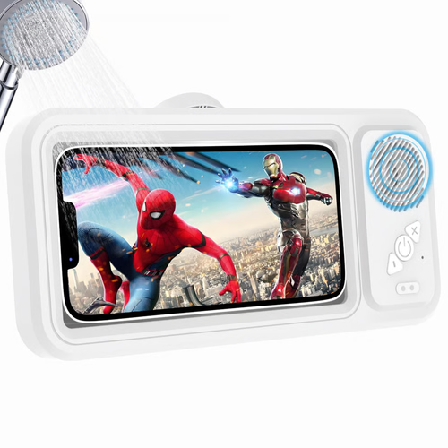 🔥2025 NEW ARRIVAL🔥Shower Phone Holder with Wireless Bluetooth Speaker