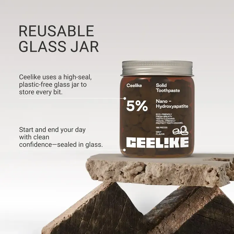 Solid Toothpaste – Fluoride-Free, Eco-Friendly, Portable, Long-Lasting Fresh Breath | Natural Oral Care