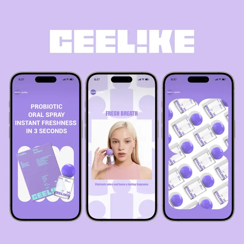 CEELIKE Probiotic Oral Spray 20ml - Fresh Breath & Oral Care, Sugar-Free, Portable, Long-Lasting Freshness