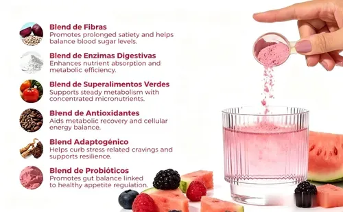Happy Cleanse - Superalimento em Pó-Probióticos-Enzimas Digestivas-Moringa - Promove a saúde intestinal - Reforça a imunidade, Saúde Alimentar