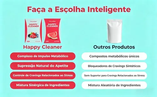 Happy Cleanse - Superalimento em Pó-Probióticos-Enzimas Digestivas-Moringa - Promove a saúde intestinal - Reforça a imunidade, Saúde Alimentar