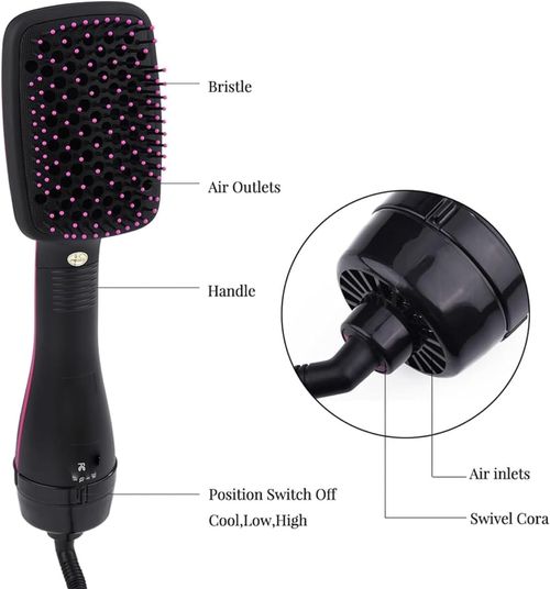 2-in-1 hair dryer brush