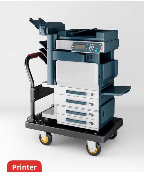 Thickened plastic silent flatbed trolley