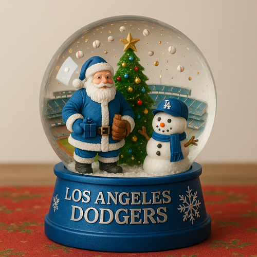 Baseball Team Christmas Snow Globe⚾🎄✨