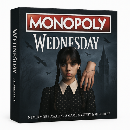 🖤🔮 Step into the Dark – MONOPOLY: Wednesday Addams Edition 🏚️