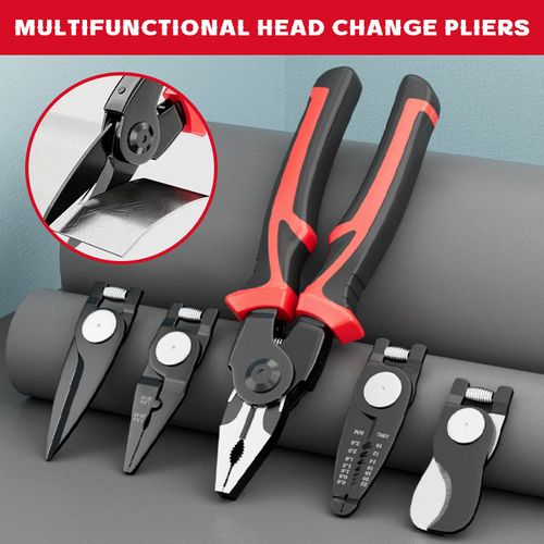 Multifunctional Head Change Pliers