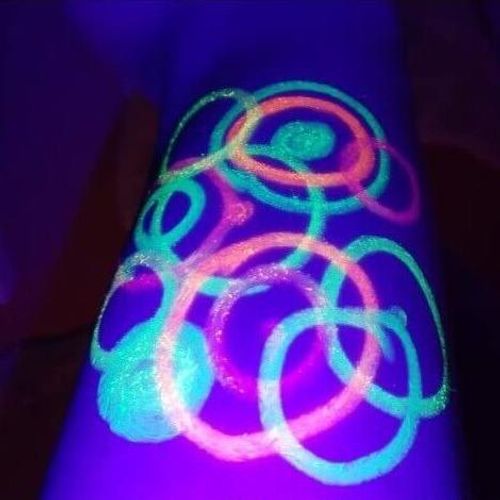 12PCS Fluorescent Paint Glow In The Dark Crayon Body Paint Washable Diy Face Painting Crayons Party Halloween Event Makeup Props