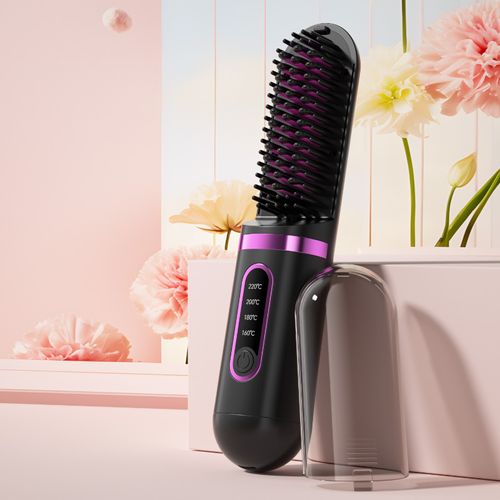 Portable Wireless Hair Straightening Tool Household Anion Comb That Doesn't Hurt Hair USB Power Source for Travel Hairdressing