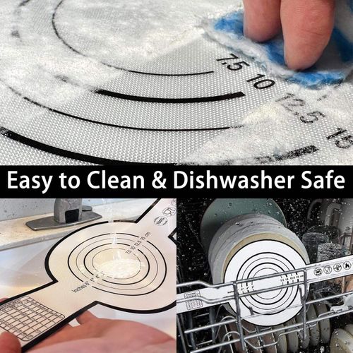 Bread Baking Sheets Reusable Non-stick Baking Bread Pad Mat with Long Handle for Dough Pastry