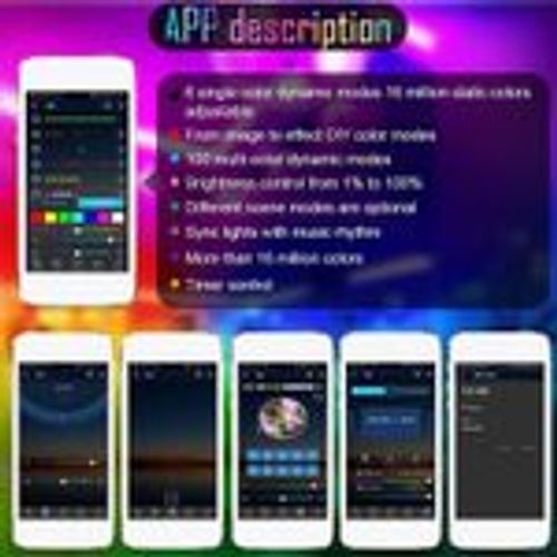 10M LED Strip Light RGB 5V APP Remote Control For Party