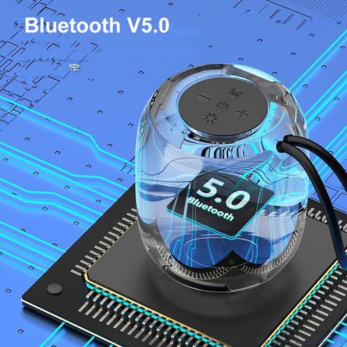 2025 Portable Studio Travel Music BT Speakers Mini HiFi Subwoofer with RGB LED Lights Popular for Parties