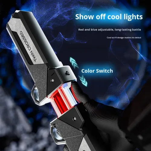 Double-edged retractable lightsaber